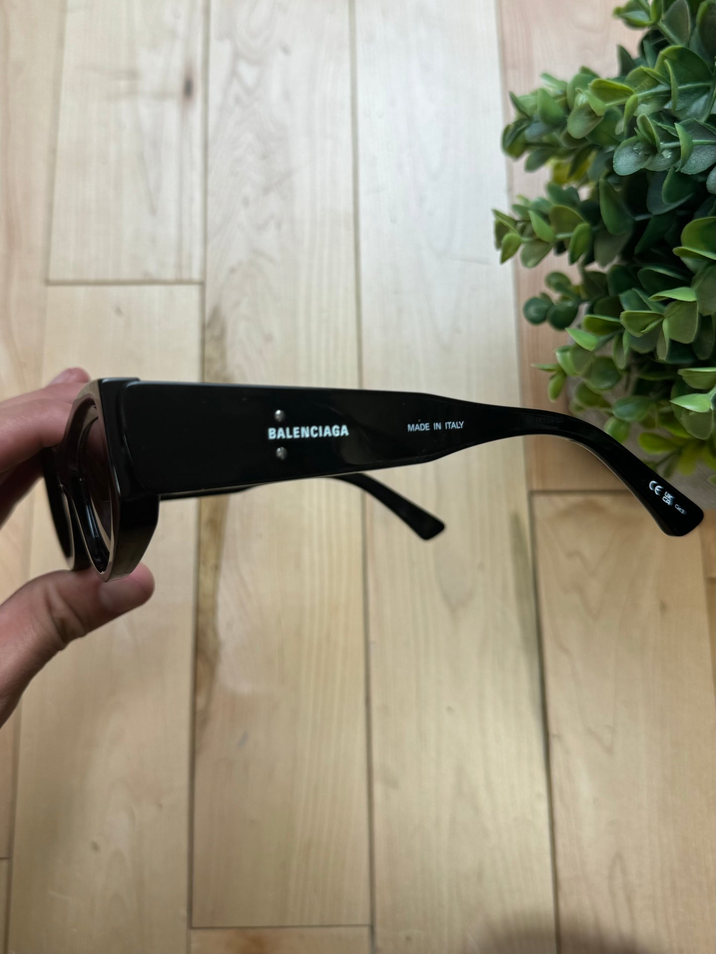 Balenciaga ‘Inside Out’ Cat Eye Black Tinted Sunglasses