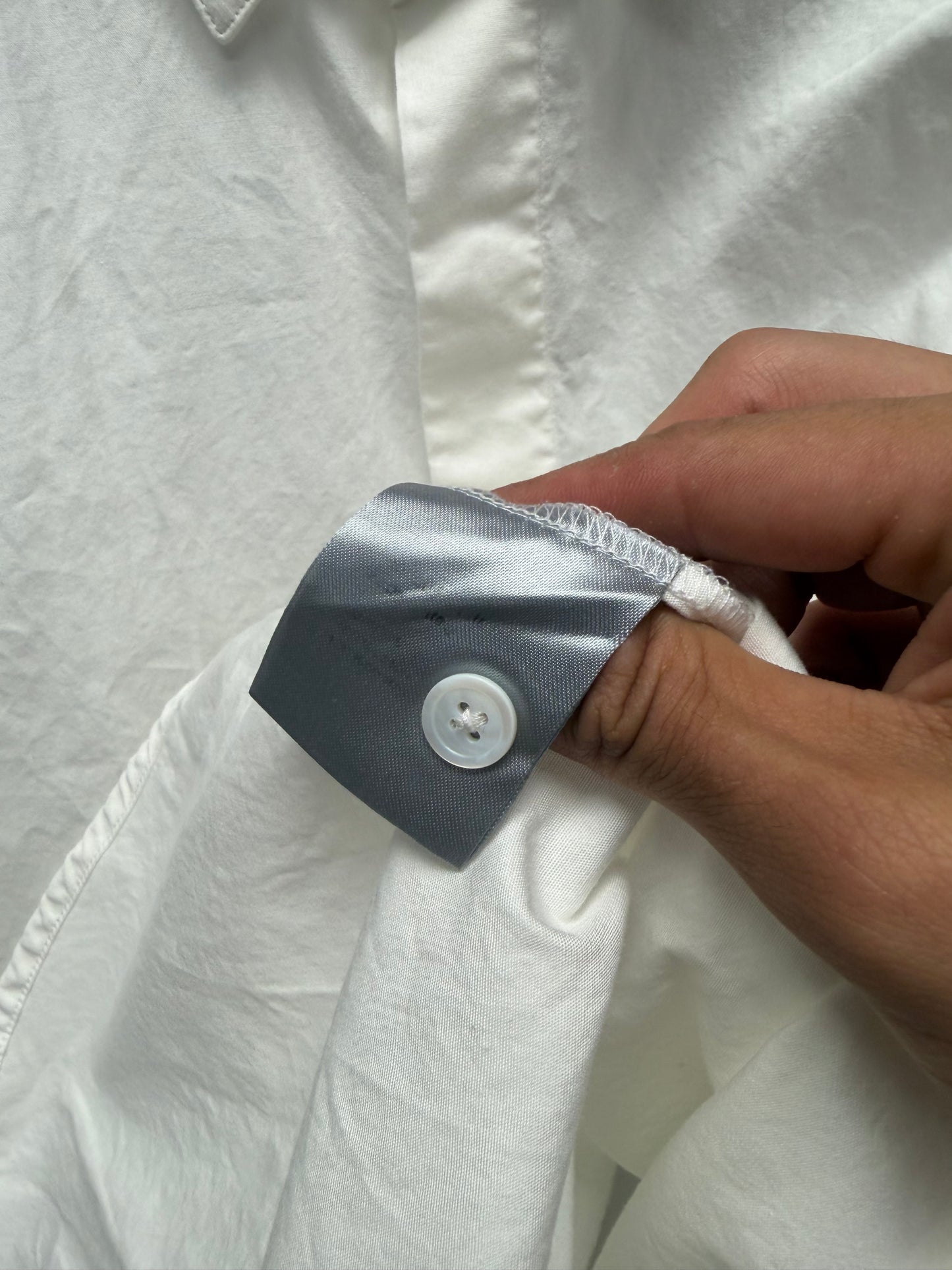 AW2005 Dior Homme ‘In the Morning’ Bee Embroidered Logo Button Up Shirt
