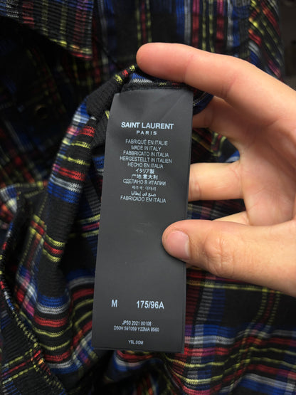 2021 Saint Laurent Corduroy ‘Pearl Button Snap’ Western Inspired Work Shirt