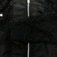 Sacai Shell Trimmed ‘Corded Lace’ Black Bomber Jacket