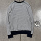 Balmain ‘Eagle’ Crest Patch Striped Black/White Knit Sweater
