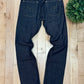 Bape ‘Star Sta’ Logo Raw Blue Bootcut Denim