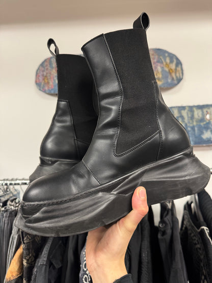 Rick Owens ‘Beatle’ Abstract Sole Leather Boots