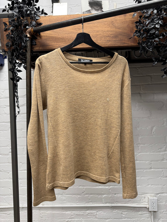 AW2009 Raf Simons Virgin Wool Darted Knit Sweater