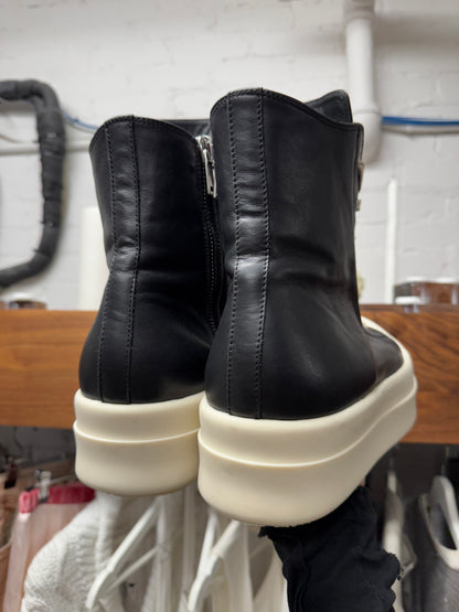 Rick Owens DRKSHDW ‘Double Bumper’ Ramones Leather High Top Sneakers