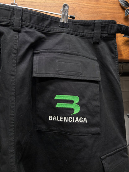 AW2021 Balenciaga ‘Gamer’ Black Cargo Shorts