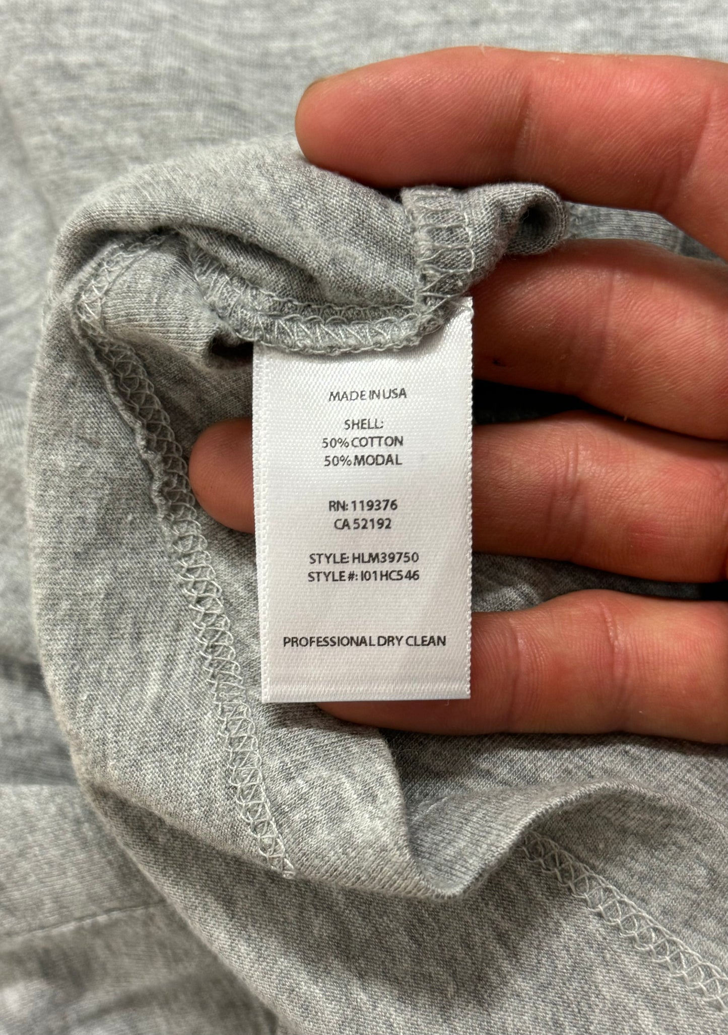 Helmut Lang Heather Grey Shortsleeve T-Shirt