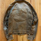 2000s Dolce & Gabbana Dirt Wash Brown Denim Trucker Jacket