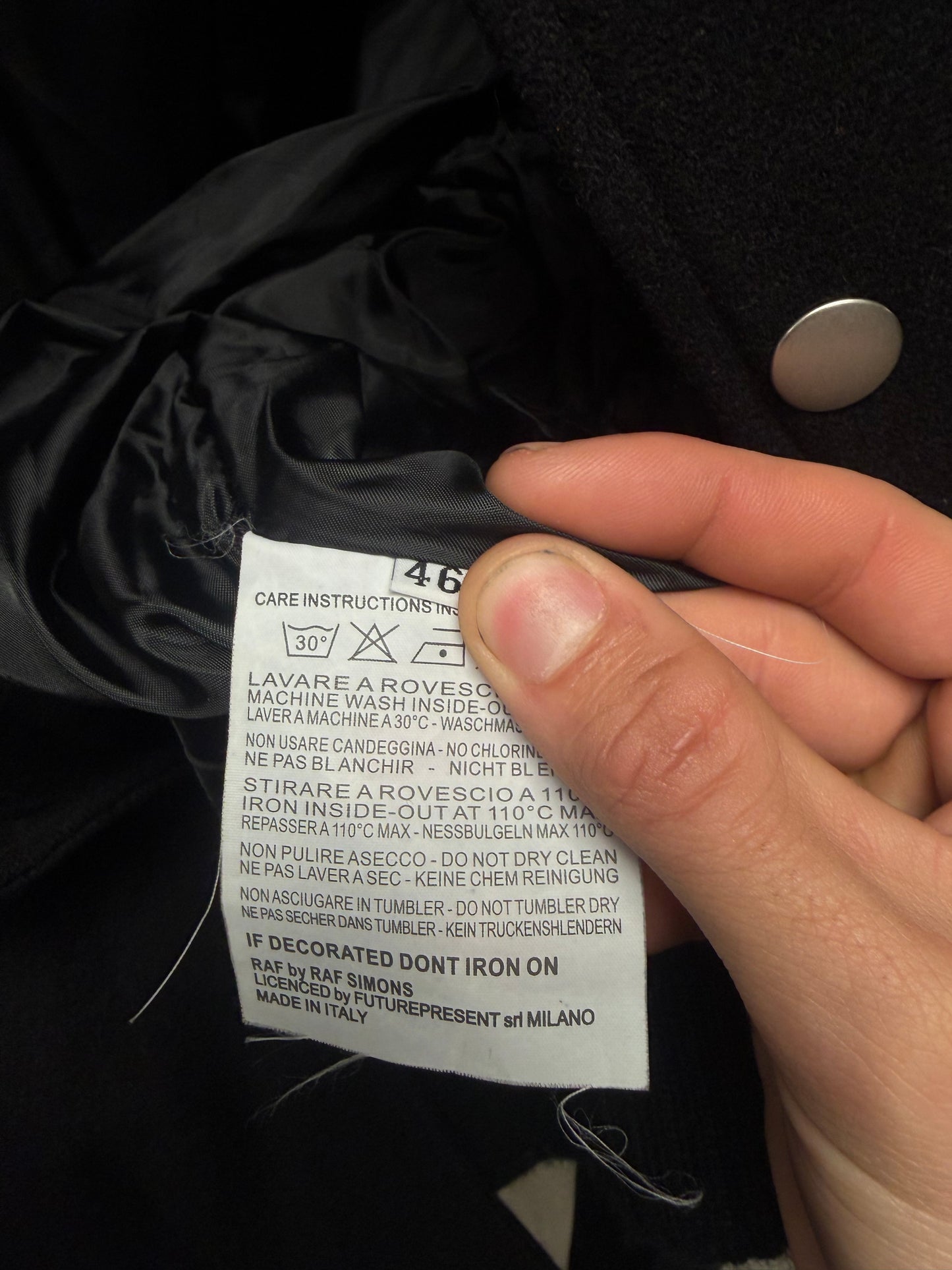 AW2006 RAF by Raf Simons Patchwork Bomber Jacket