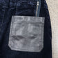 Acne Studios Dark BlueVelvet Leather Pocket Pants