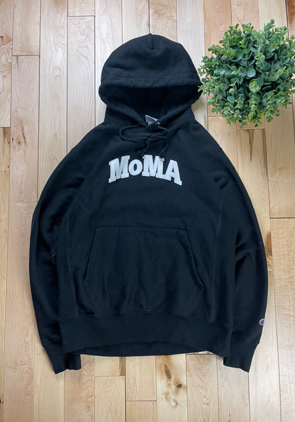 MoMA Champion Reverse Weave Embroidered Logo Hoodie