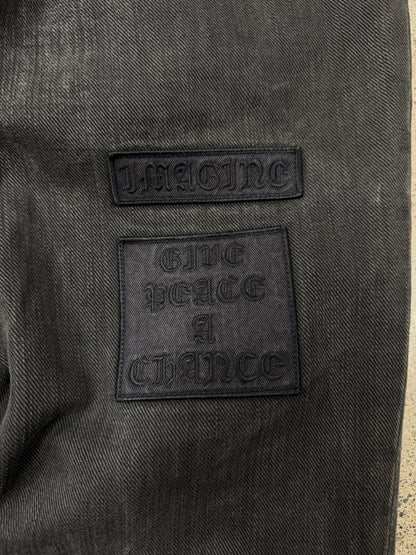 AW2004 Number (N)ine ‘Give Peace a Chance’ Patchwork Denim