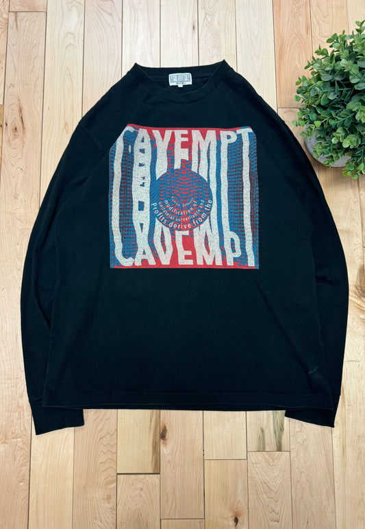 Cav Empt ‘Distorted Graphic’ Black Long Sleeve Shirt