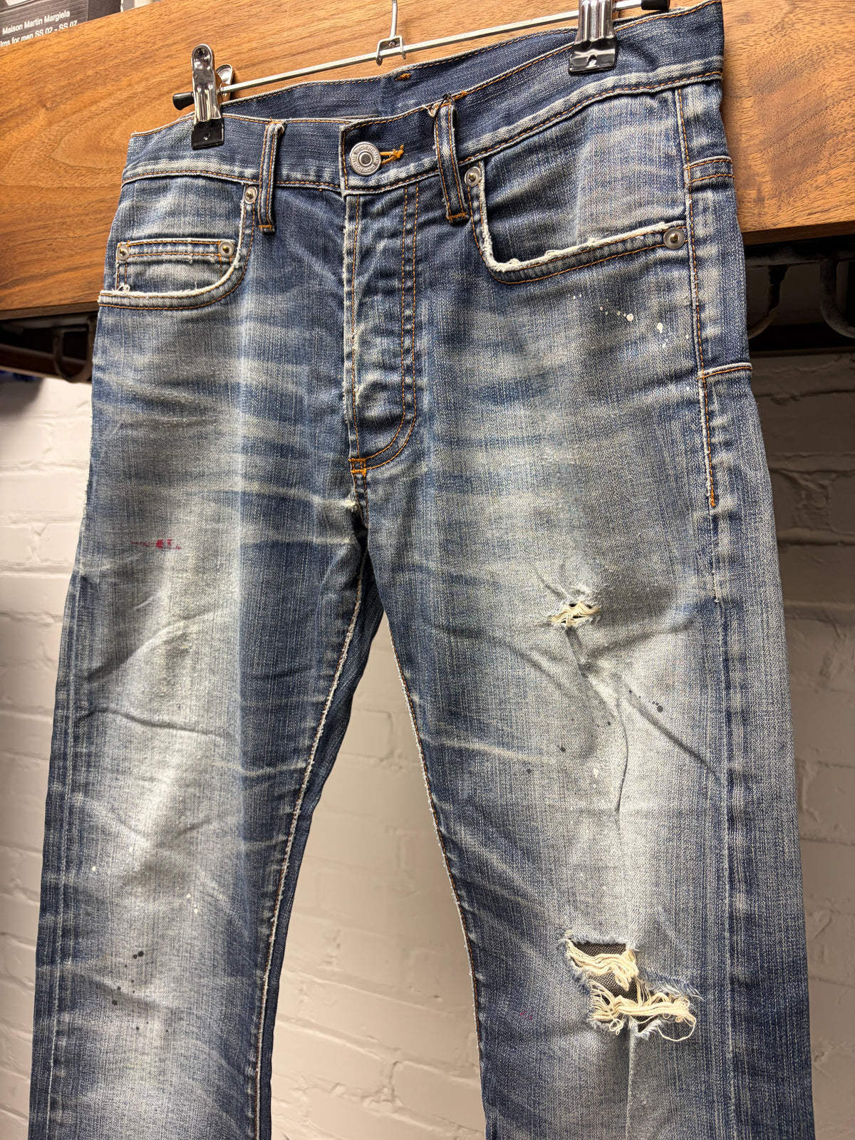 SS2008 Dior Homme ‘Under my Car’ Dark Washed Blue ‘Unaltered’ Skinny Jeans