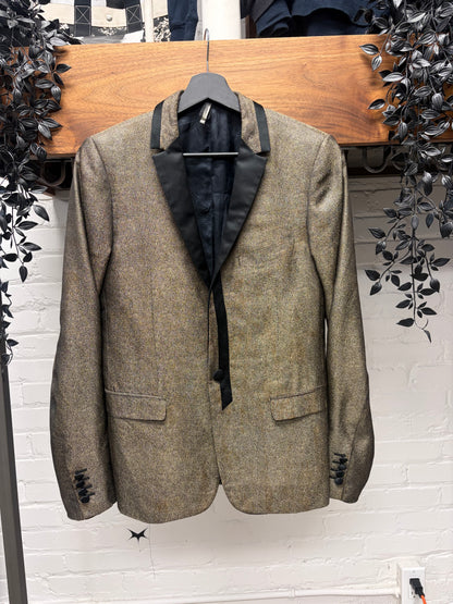 AW2008 Dior Homme ‘Lumiere du Nord’ Iridescent Gold Tuxedo Blazer