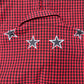 2010s Givenchy ‘Stars’ Red/Black Plaid Button Down Shirt