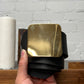 Maison Margiela ‘Square Buckle’ Gold/Black Leather Belt