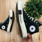 Rick Owens x Converse ‘TurboDRK’ Black Canvas High Top Sneakers