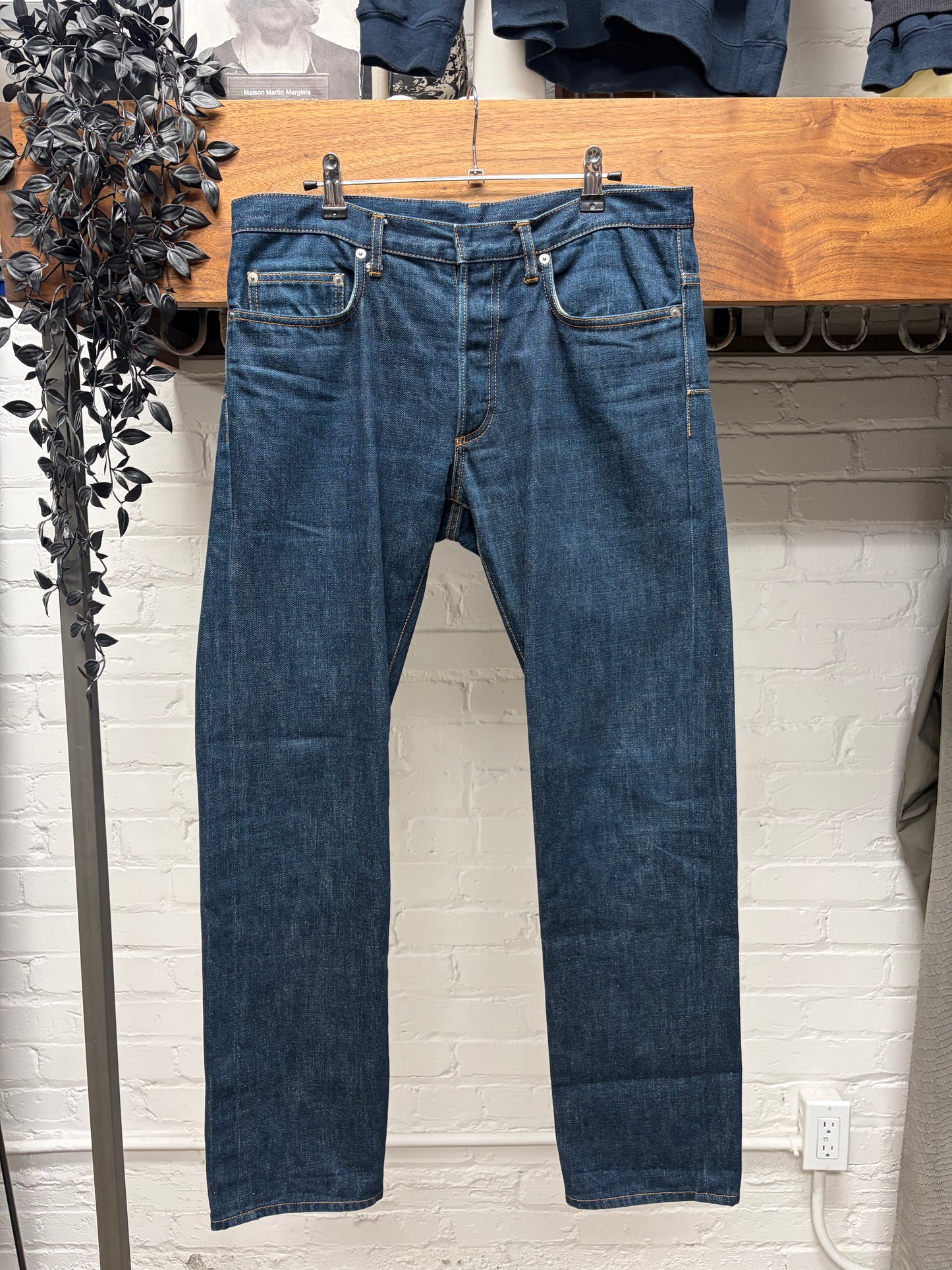 AW2004 Dior Homme by Hedi Slimane ‘Victim of the Crime’ Raw Washed Blue Skinny Jeans