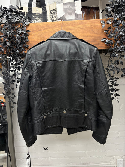 2016 Saint Laurent by Hedi Slimane ‘Black Chain’ ‘L-01’ Lambskin Leather Biker Jacket