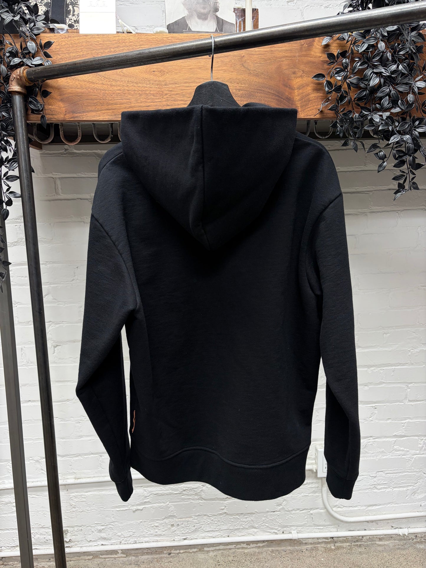 Acne Studios Heavyweight Black Cotton Minimal Hoodie