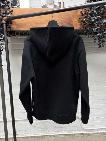 Acne Studios Heavyweight Black Cotton Minimal Hoodie