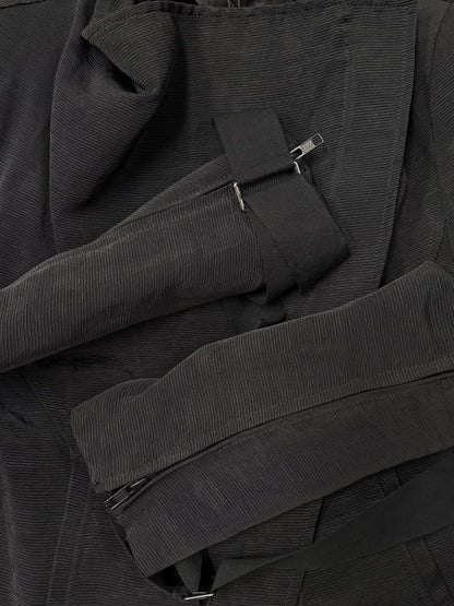 Ann Demeulemeester High-Neck Zip Bondage Jacket