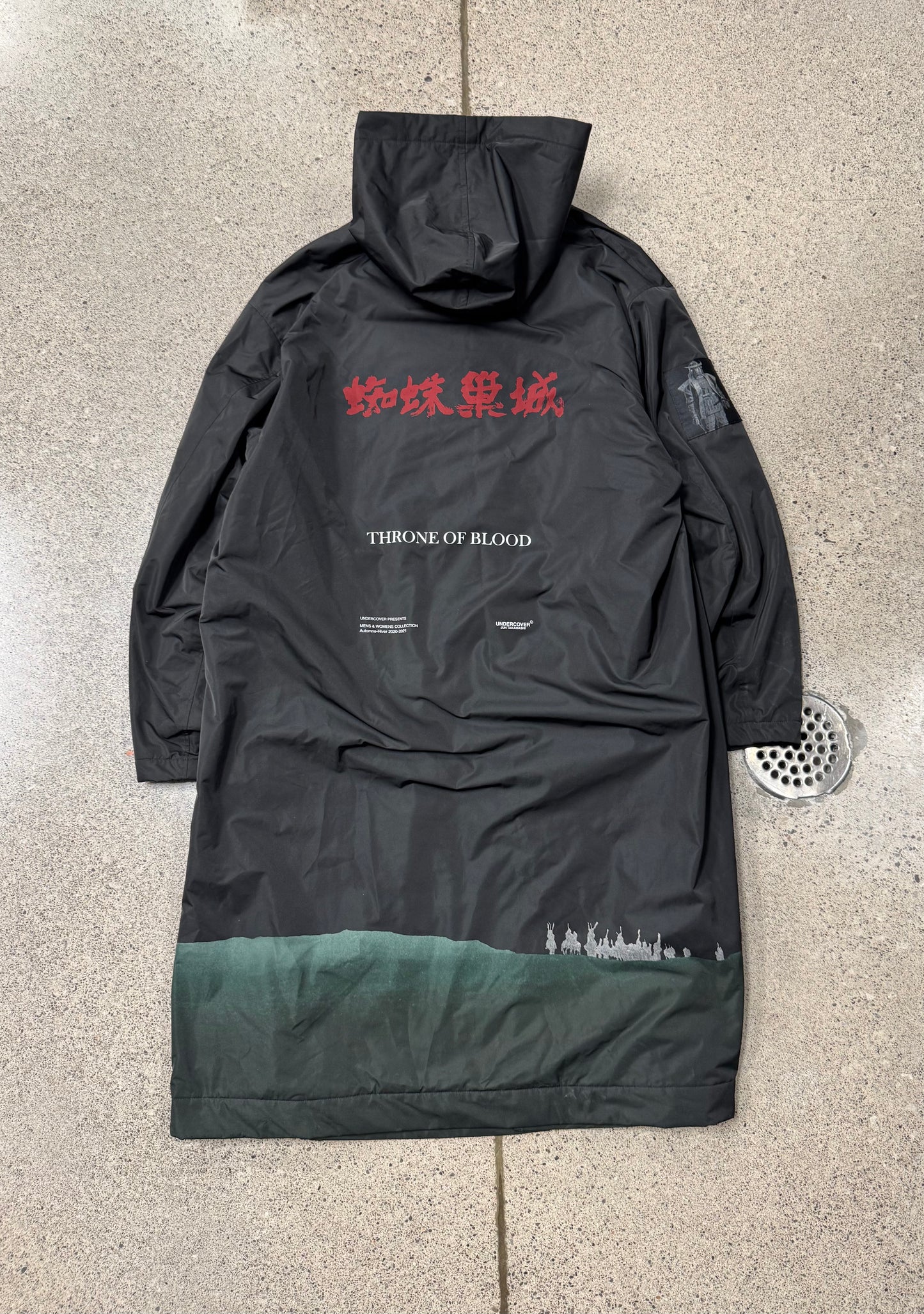 AW2020 Undercover ‘Throne of Blood’  Hooded Trench Coat
