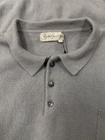Vintage 80s Yohji Yamamoto Mainline Cashmere Knit Polo