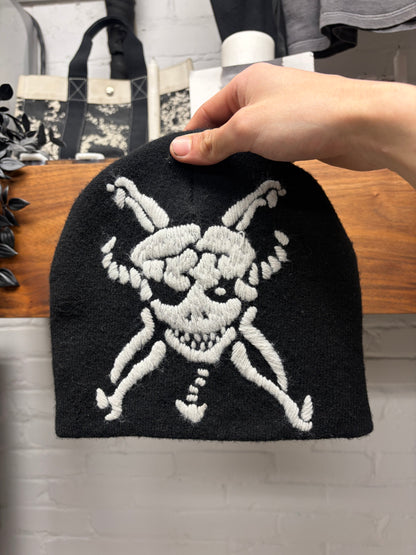 AW2025 Supreme x Yohji Yamamoto Skull Embroidered Logo Beanie