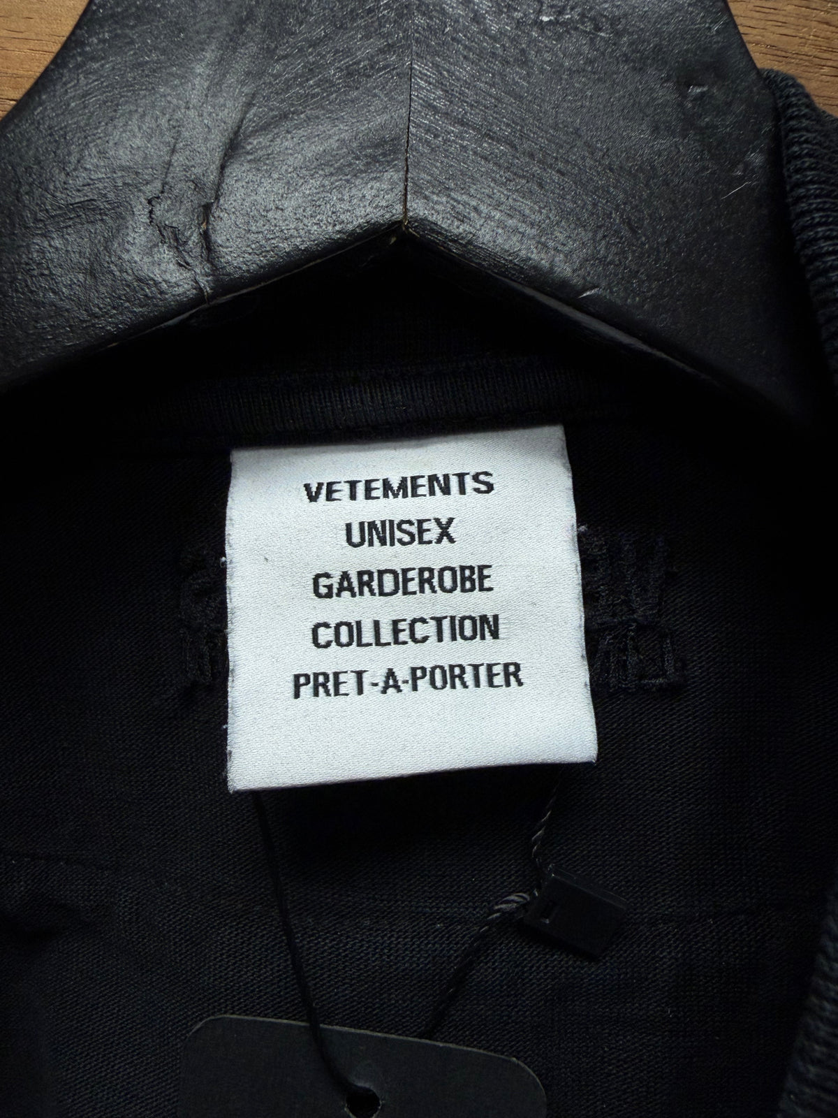 Vetements Reconstructed Hybrid Black Oversized Sweatshirt