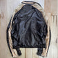 2000s YSL By Tom Ford Brown/Gold Nylon Moto Jacket