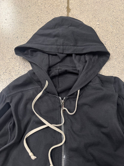 Rick Owens DRKSHDW ‘Sleeve Cutout’ Zip-Up Hoodie