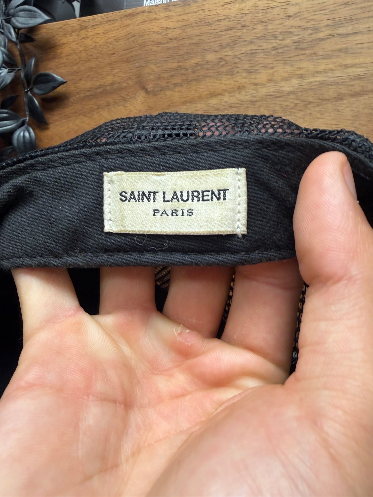 SS2016 Saint Laurent by Hedi Slimane ‘Moon Landing’ American Flag Trucker Hat