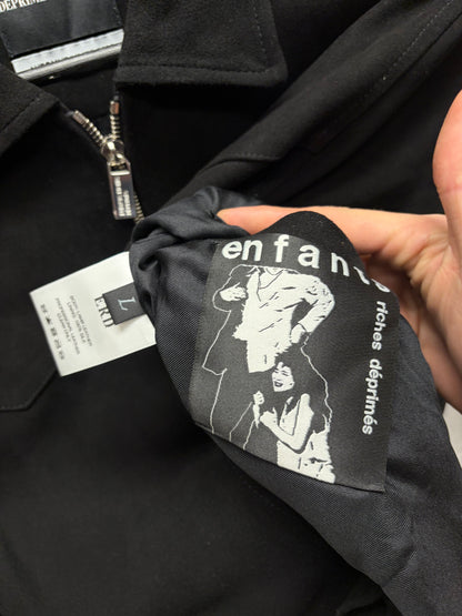 Enfants Riches Deprimes Black Suede Cropped Western Jacket