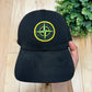 Stone Island Badge Logo Black Strapback Hat