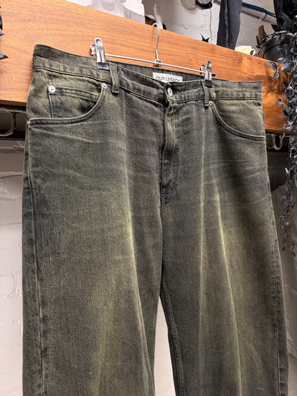 Our Legacy ‘Vast Cut’ Dyed Dark Green Denim