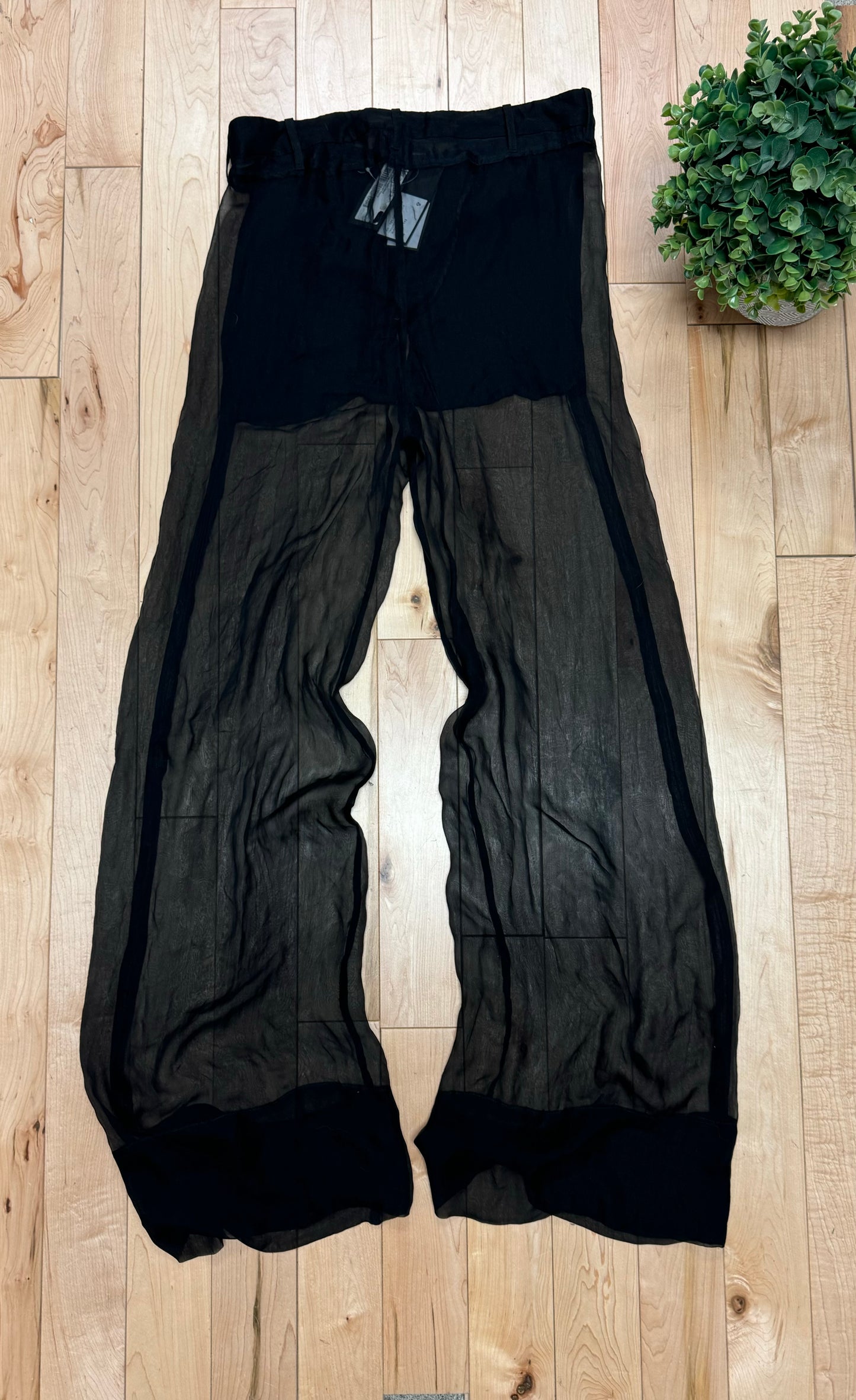 Ann Demeulemeester ‘Innocence’ Black Mesh Trousers