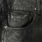 2000s Rick Owens ‘Berlin Cut’ Waxed Black Denim