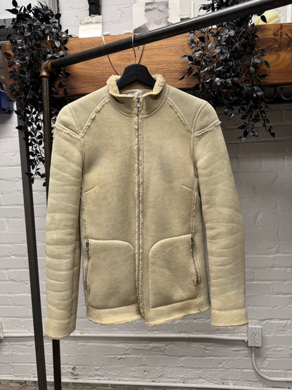 Veronique Branquinho Suede Shearling Lined Jacket