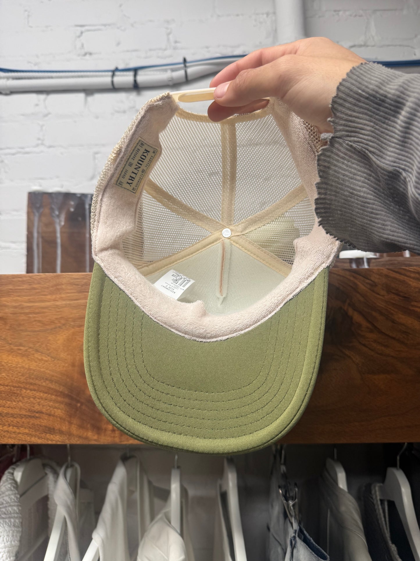 Kapital Kountry Green/Tan Mesh Trucker Hat