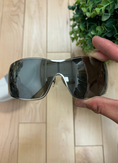 2000s Dolce & Gabbana ‘D&G’ Cursive Rimless Shield Sunglasses