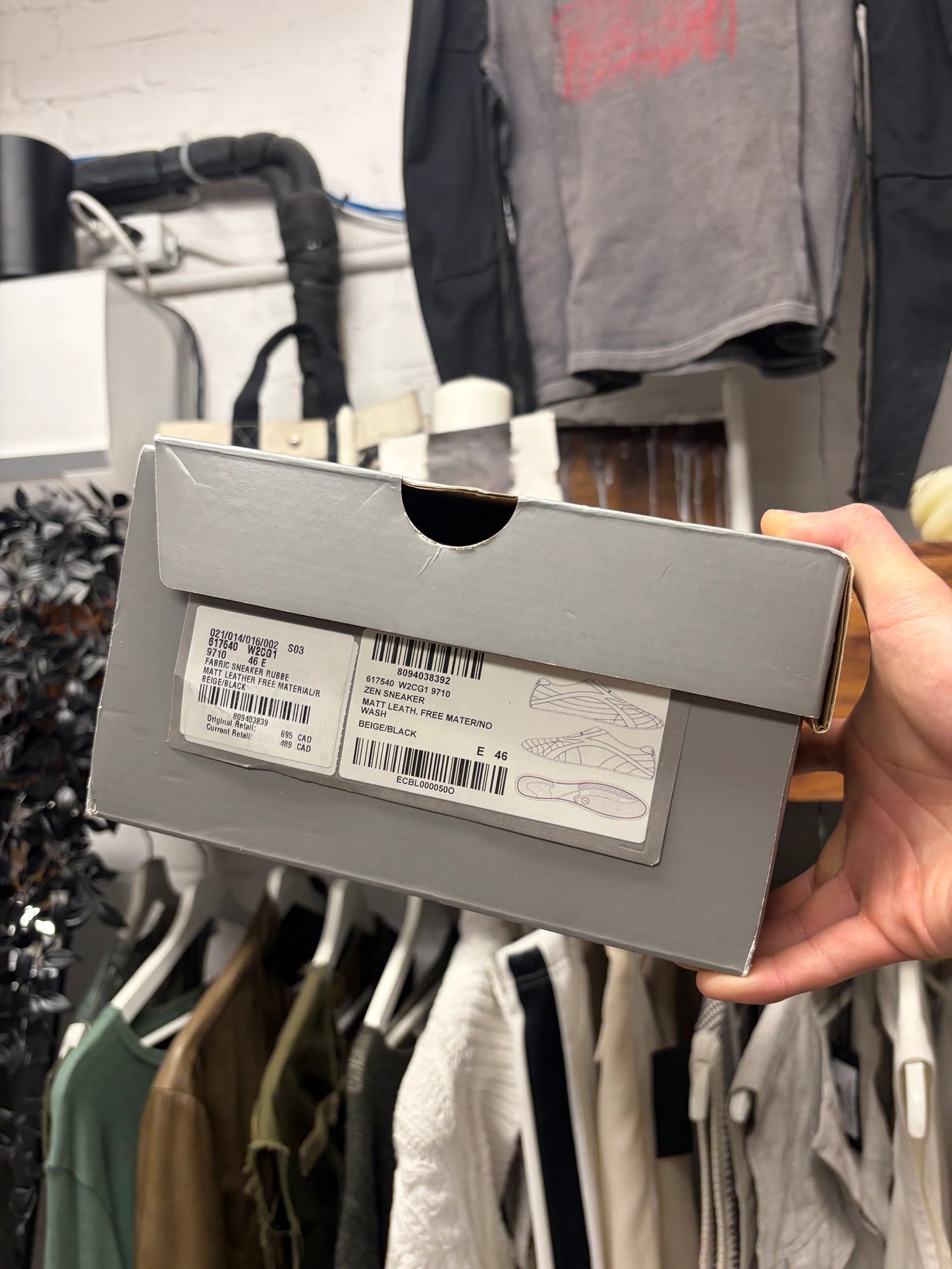 Balenciaga ‘Zen’ Taupe/Black Soccer Low Top Sneakers