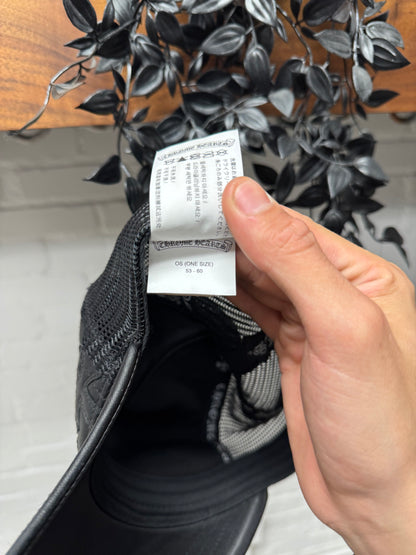 Chrome Hearts ‘Cemetery’ Leather Cross Patch Trucker Hat