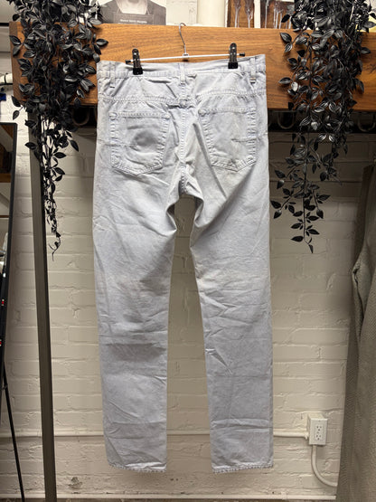 SS2013 Dior Homme ‘Ice Blue’ Overdyed Skinny Jeans