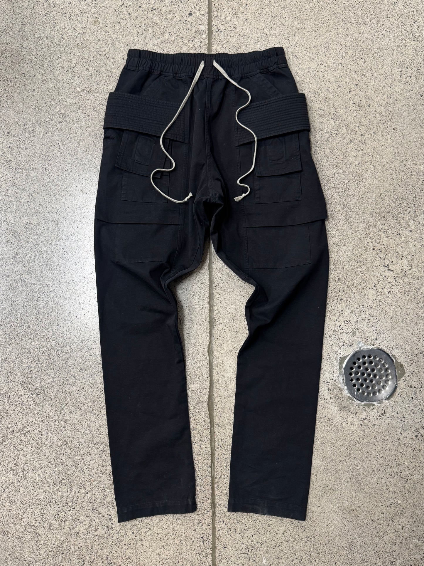 Rick Owens ‘Creatch’ Black Drawstring Sweatpants