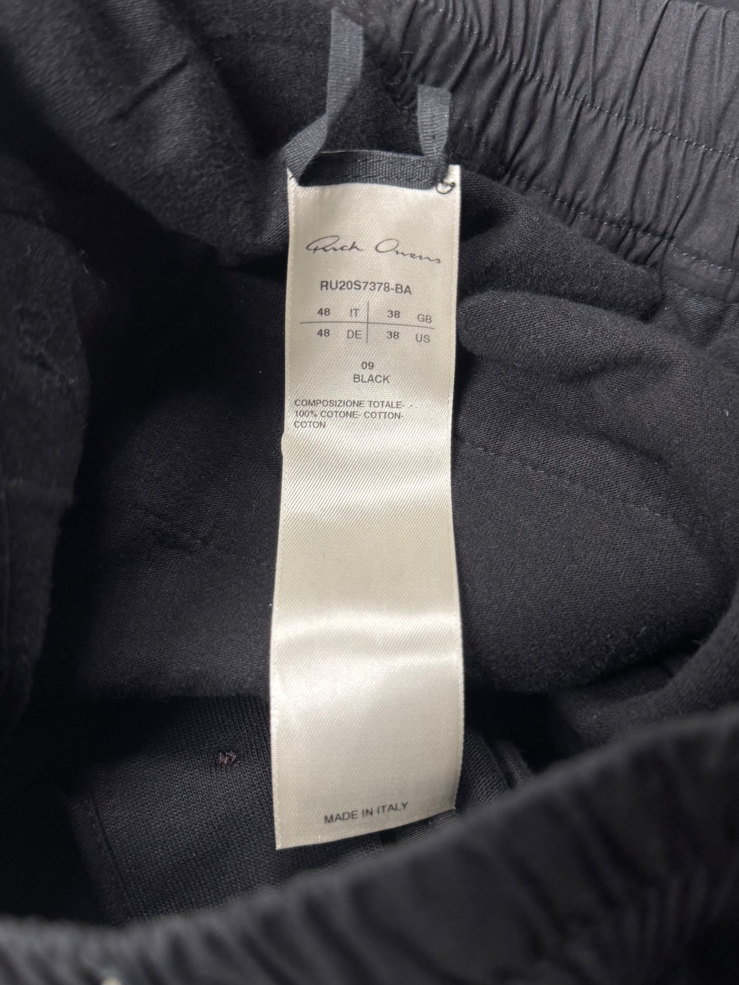 SS2020 Rick Owens ‘Tecautl’ Side Zipper Sweatpants