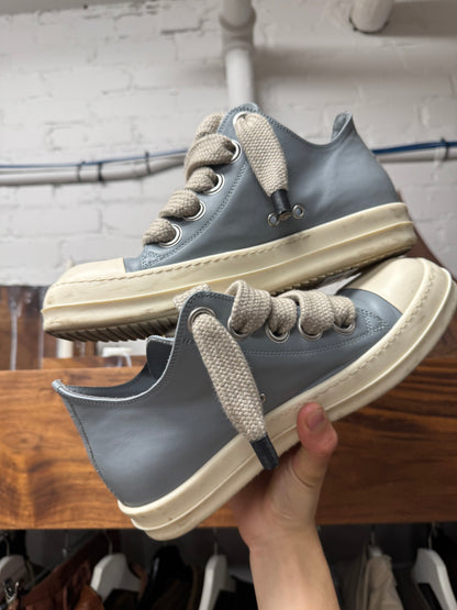 Rick Owens Mainline ‘Jumbo Lace’ Blue Leather Ramones