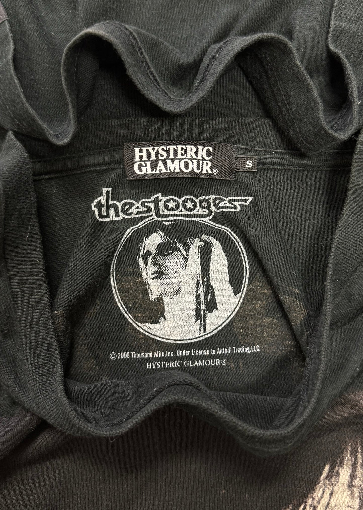 2008 Hysteric Glamour ‘The Stooges’ Black Long Sleeve Shirt