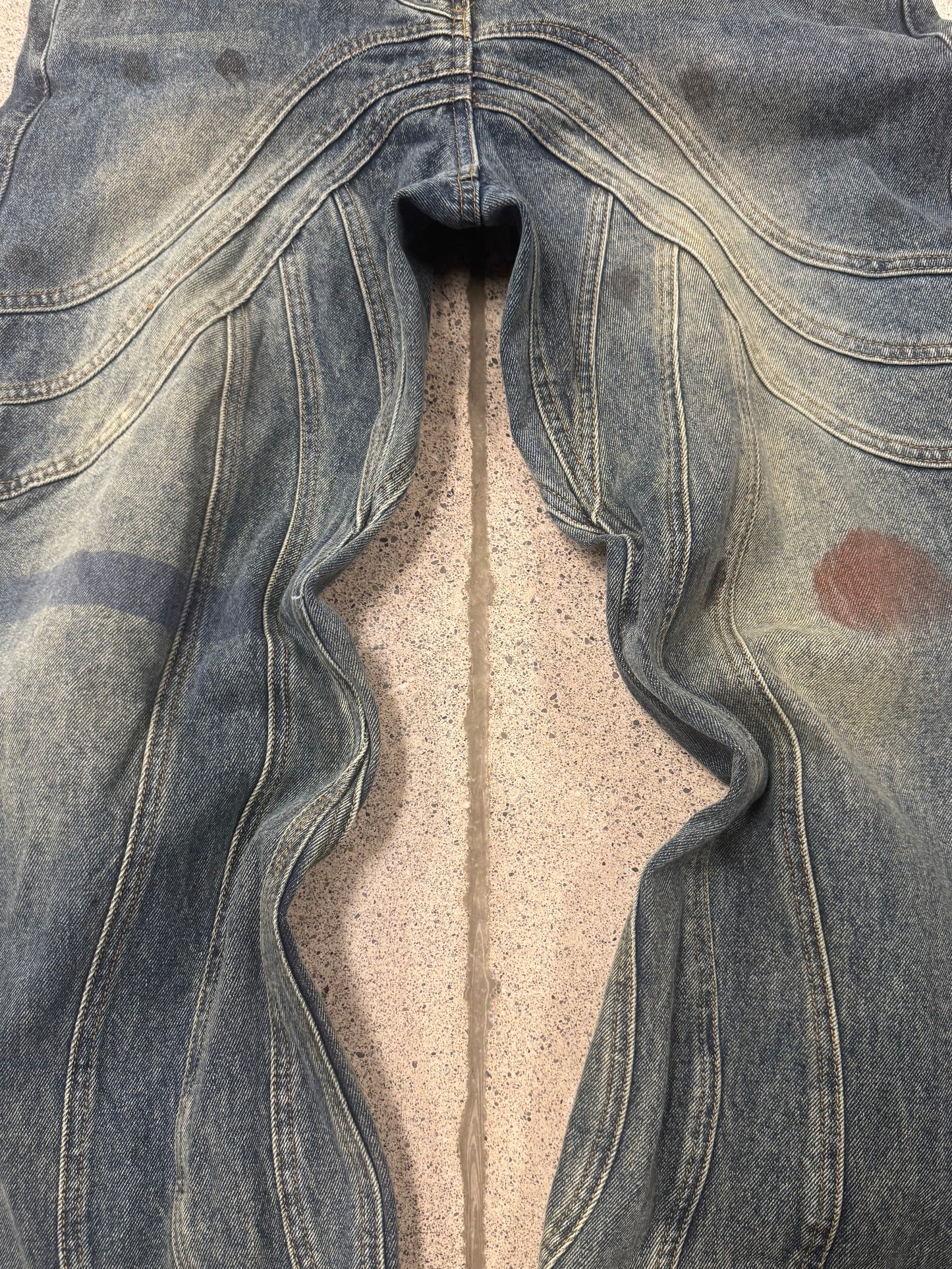 No Faith Studios ‘Wave’ Wide Leg Denim